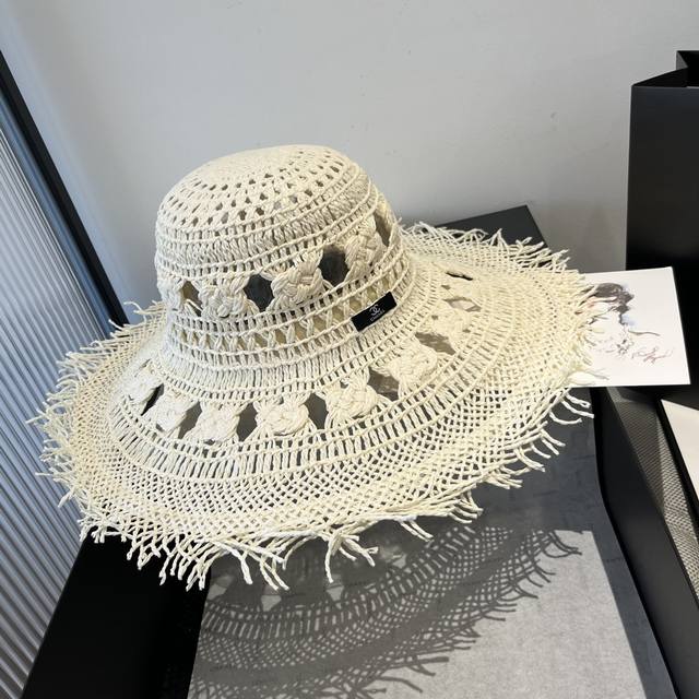 chanel Chanel Bohemian Style Sun Hat Beach Sun Hat Head Circumference 57Cm