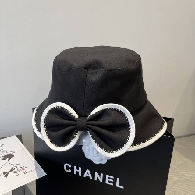 chanel Chanel Bow Fisherman Hat Lady Temperament Style Head Circumference 57C