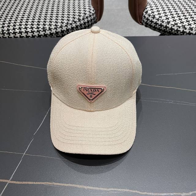 prada Prada High-End Baseball Cap European And American Heavy Craftsmanship J