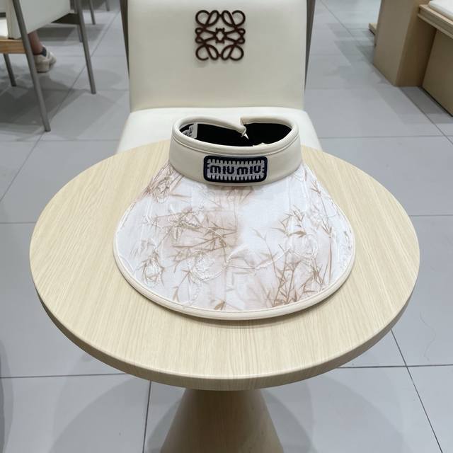 Miu Miu Miumiu Tide Ink Bamboo Hollow Top Hat Female Summer Fresh Cool Anti-Ultr