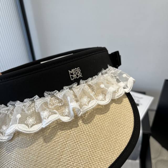 dior Dior Raffia Straw Sun Hat