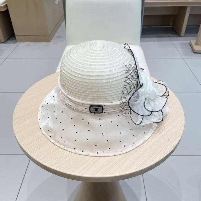 celine Celine Dome Hat Female Summer Pastoral Style All-Match Shopping Sun Ha