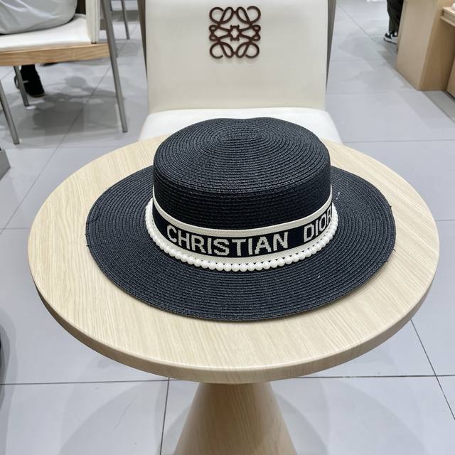 Dior 2025 New Straw Hat High-End Customization Celebrity Style Details To Be Wor
