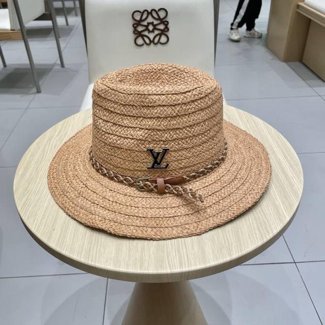 lv Louis Vuitton Straw Hat Straw Hat Straw Hat Straw Hat 2025 New French Simp