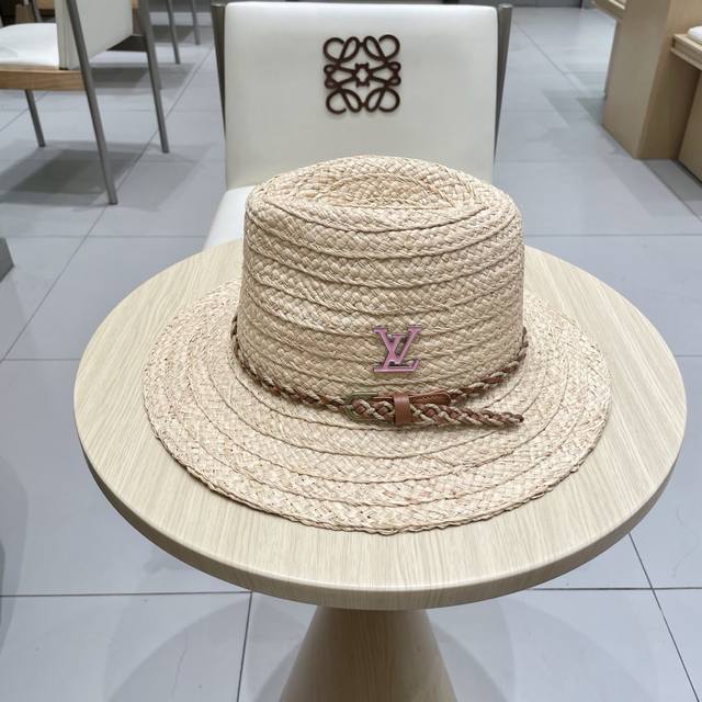 lv Louis Vuitton Straw Hat Straw Hat Straw Hat Straw Hat 2025 New French Simp
