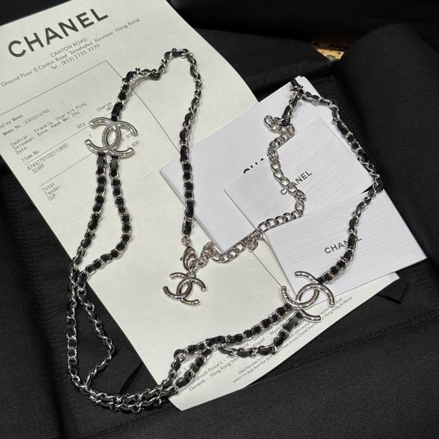 Chanel Women's Waist Chain Classic Leather Chain Letter Chain Belt As A Decorati