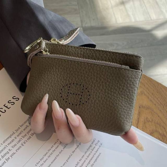 Hermes H Coin Purse Key Bag First Layer Cowhide Has Compartments For Lipstick, C