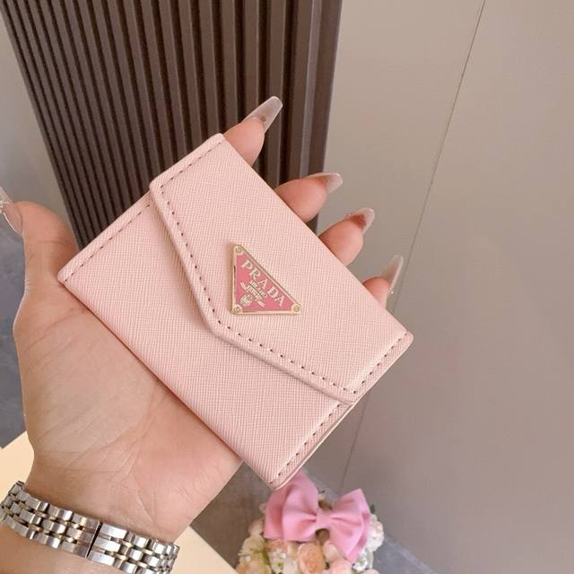 prada Prada Accordion Bag Card Holder Coin Purse Dual-Purpose Microfiber Mate