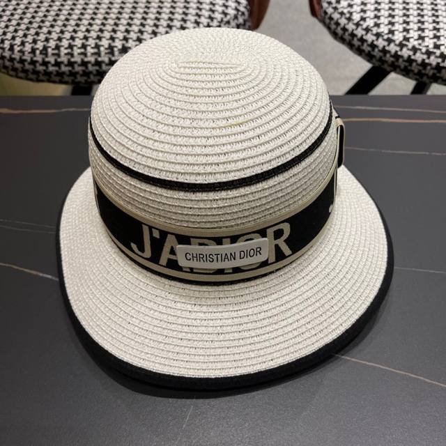 dior Dior New Straw Hat Sun Hat Beach Sun Hat