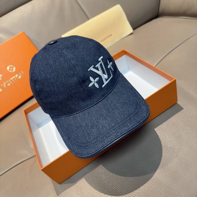 With Box Bag Lv Louis Vuitton New Original Baseball Cap Lv Embroidery Counter 1: