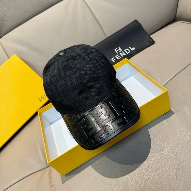 With Box Bag Fendi New Original Baseball Cap With Double F Old Flower Patchwork
