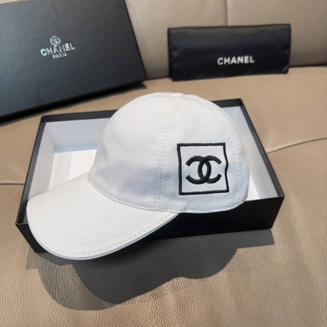 With Box Bag Chanel Original Baseball Cap With Double C Embroidery, 1:1 Mold Ope