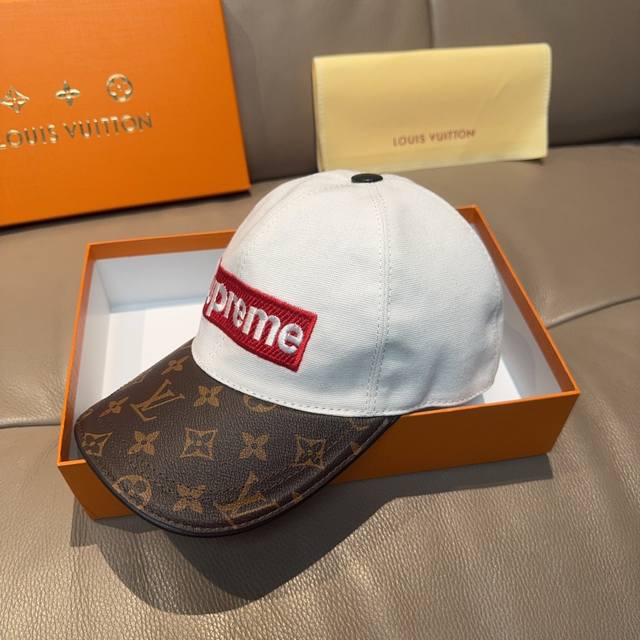 With Box Bag Lv Louis Vuitton New Original Baseball Cap With Old Flower Stitchin