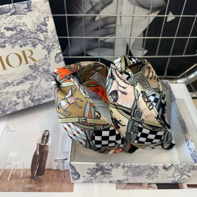 With Packaging Box Hermes Hermes New H Headband Fashion Trend Simple And Versati