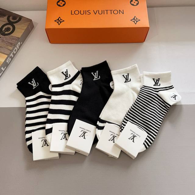 With Packaging 5 Pairs Per Box Lv Louis Vuitton Super Hot Small Single Product B