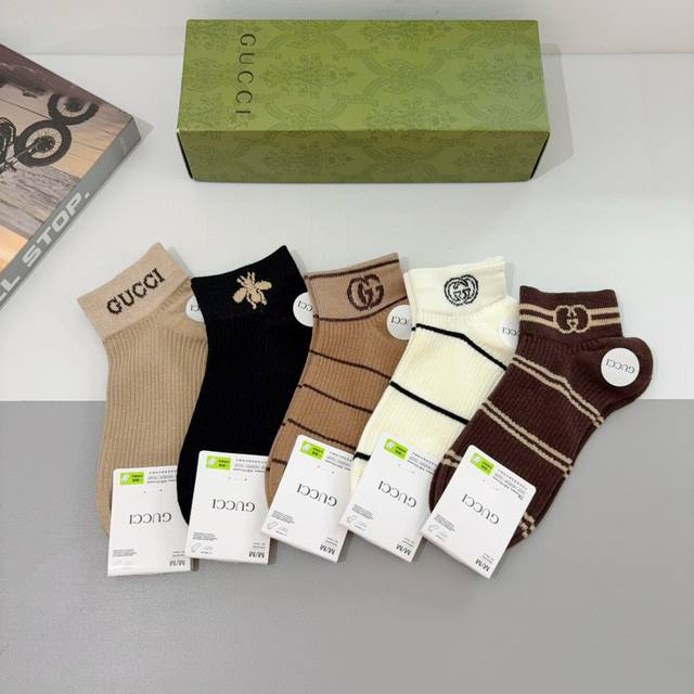Comes With Packaging, 5 Pairs Of Gucci Gucci Ins Super Popular Small Single Prod