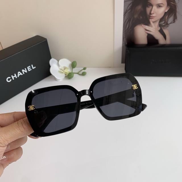 chanel Chanel Sun Protection Sunglasses New Fashion Square Frame Sun Glasses