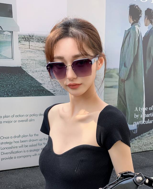 chanel Chanel 2025 New Trendy Fashion Square Frame Sunglasses Comfortable To