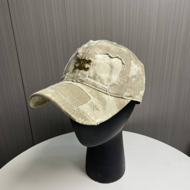 Celine 25 Spring Washed Baseball Cap New Style Baseball Cap Must-Have For Going