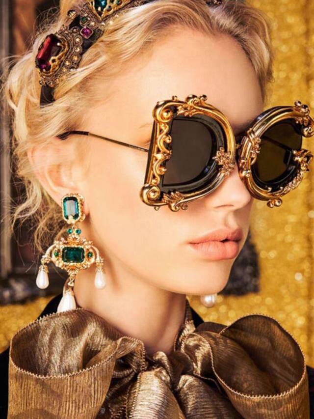 dolce&Gabbana Dolce & Gabbana 2025 New Dg Niche Baroque Style Sunglasses Mode
