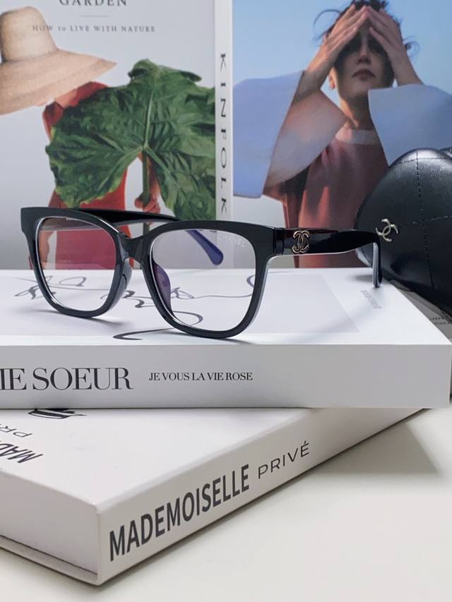 chanel Chanel 2025 New Star Same Style Plain Glasses Frame Female Myopia Anti
