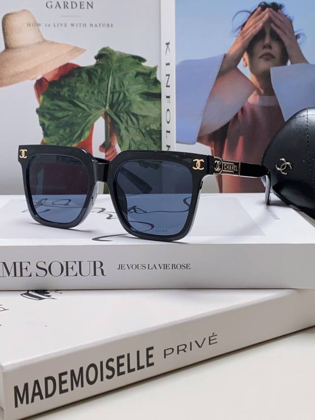 chanel Chanel 2025 New Hot Sale New Square Frame Women's Sunglasses Anti-Ultr