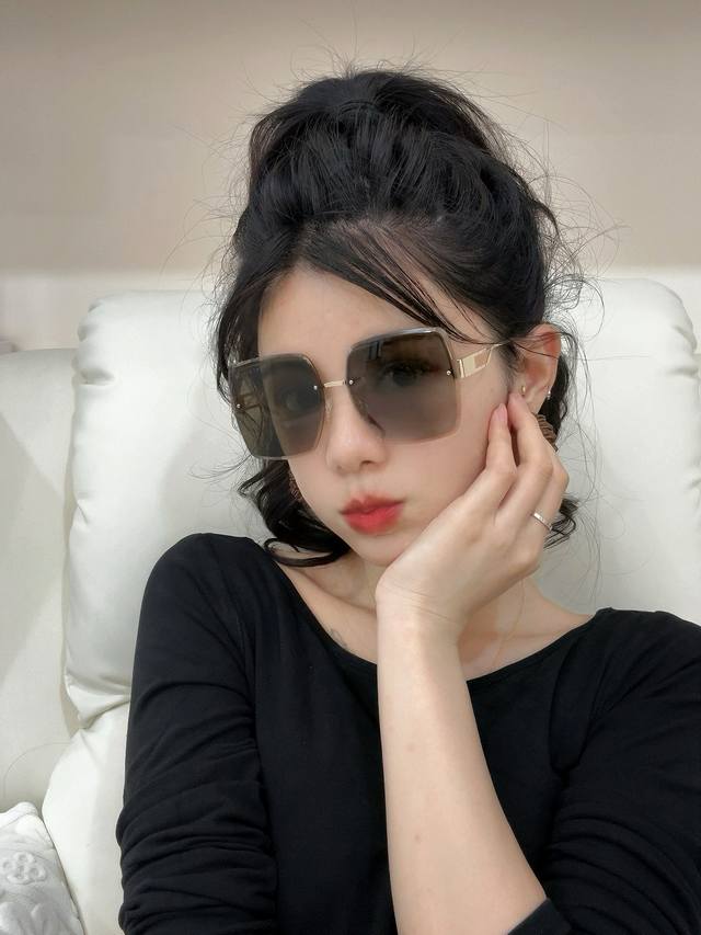 Chanel 2025 Spring New Trend Hot Fashion Square Frame Sunglasses High Quality Co