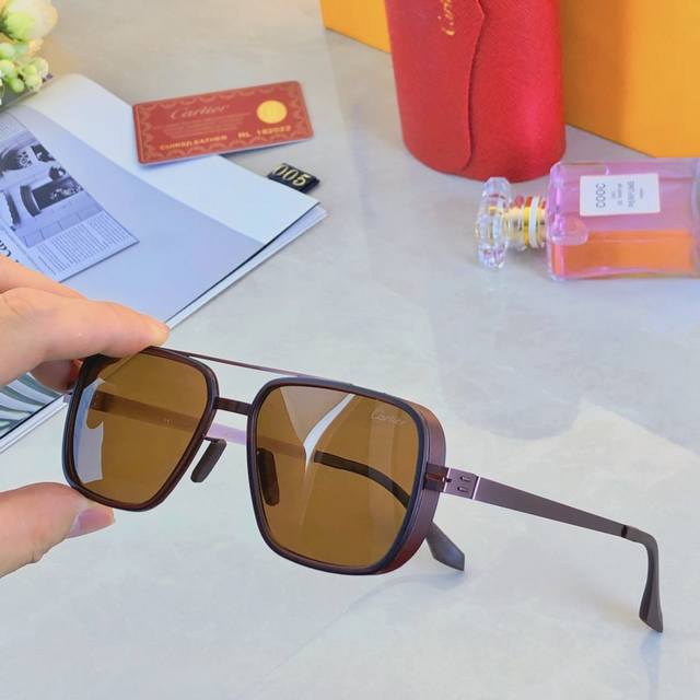 cartie*New Fashion Aviator Sunglasses Metal High-Grade Double-Beam Sunglasses
