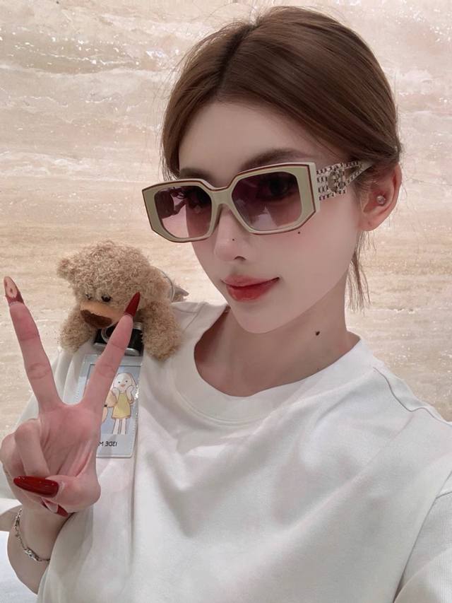 dio* Sunglasses For Women Black High-End Personality Fashion 2025 New Style I