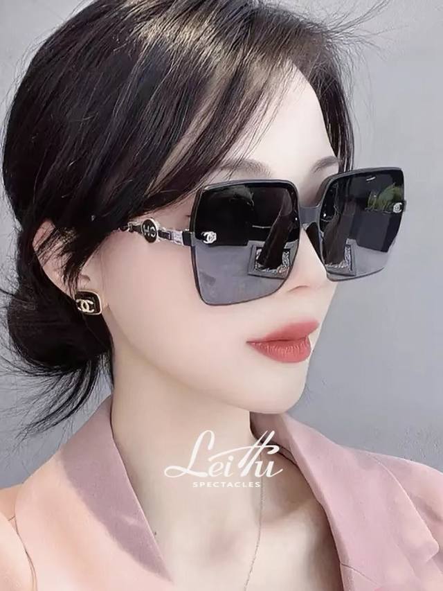 chane*2025 New High-End Chain Clause Light Luxury Style Polarized Female Sung