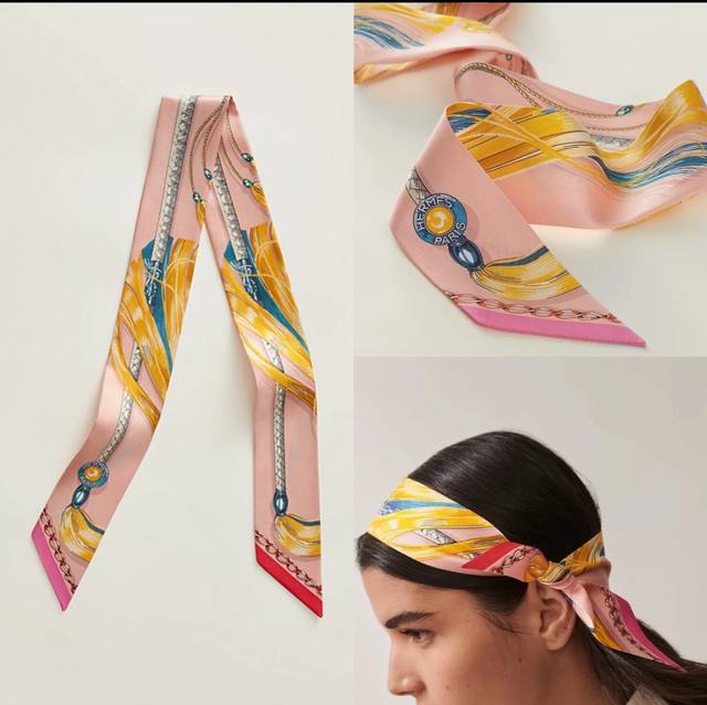 Hermes Horses Line Up Double-Layer Silk Ribbons. The Latest Model From The Top C