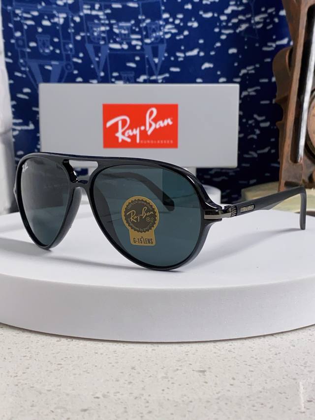 rayban Ray-Ban 2025 New Tempered Glass Sunglasses Men's Large Frame Sunglasse