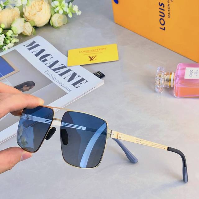 louis Vuitto*High-Definition Nylon Polarized Sunglasses For Men, High-End Dri