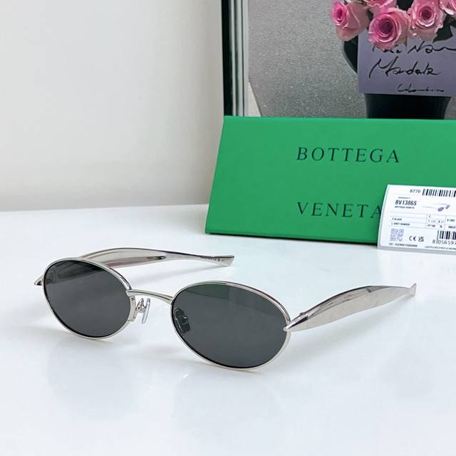 bottega Veneta Eyewear's Sunglasses Are Named For Their Sculptural Gold Templ