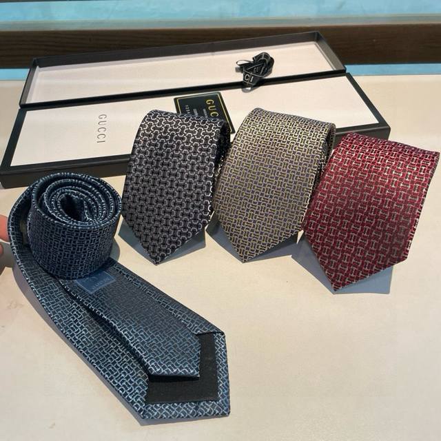 g Home Counter New Gg Logo Printed Tie. Rare Men's Tie. Use Classic Small G L