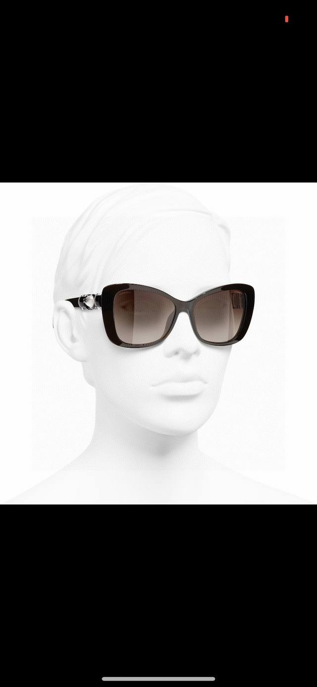 chanel Chanel New Pearls Are Worth The World Ch5445H Butterfly-Shaped Sunglas