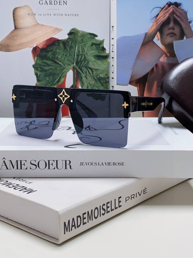 lv Louis Vuitton 2025 New Large Frame Sunglasses Women's Glasses European And