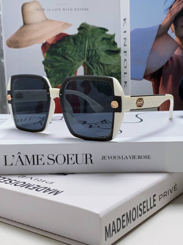 gucci 2025 New Polarized Sunglasses Anti-Ultraviolet Fashion Sunglasses Drivi