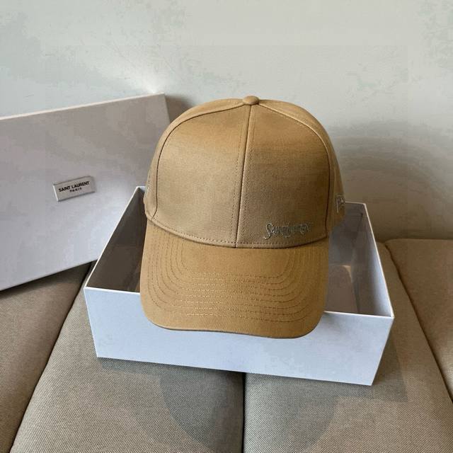 ysl Saint Laurent 2025 Early Spring New Simple Baseball Cap New Shipment Big