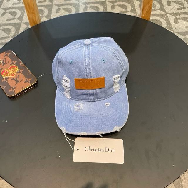 dior Dior New Denim Baseball Cap Trendy High-End Workmanship Very Good Match
