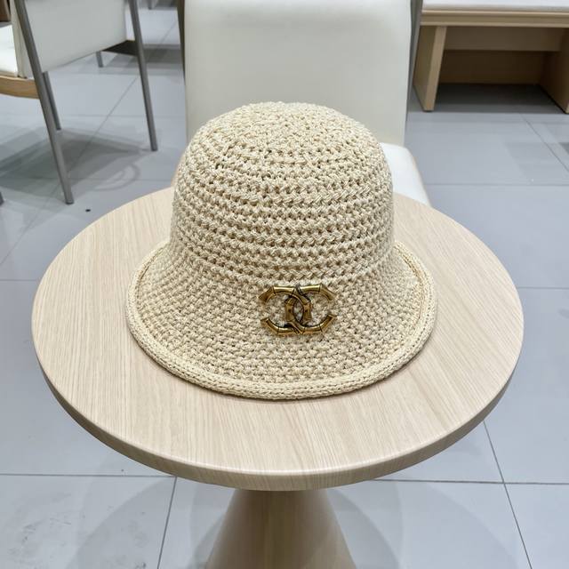 chanel Chanel Crocheted Curled Fisherman Hat For Women Spring Fashion Elegant