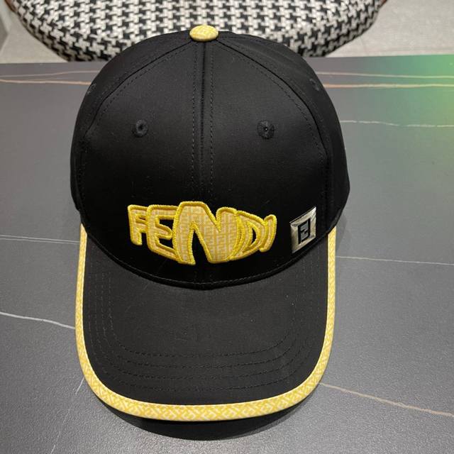 fendi Fendi New Original Baseball Cap Double F Jacquard Counter Hot Sale 1:1