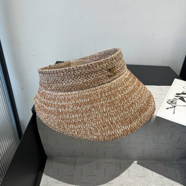 celine New Knitted Hollow Top Sun Hat Can Be Folded For Easy Travel And Carry