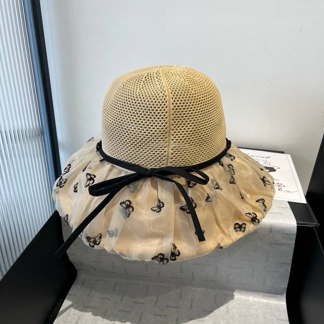 gucci Gucci New Lantern Hat Sun Hat Anti-Ultraviolet Brim Head Circumference