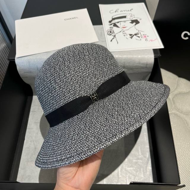 Hermes Straw Hat Sun Hat Foldable Advanced Custom Head Circumference 57Cm