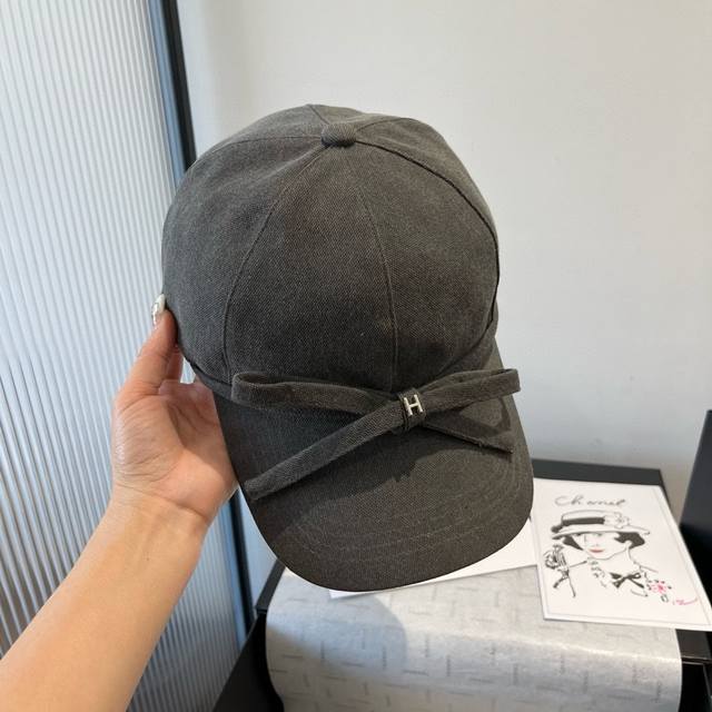 Hermes New Canvas Cap High-End Custom-Made Adjustable Non-Ordinary Version