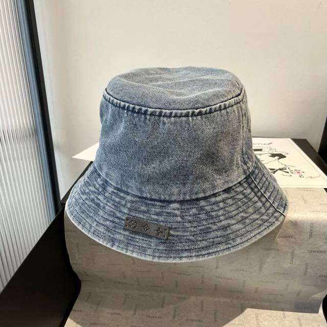 lv Denim Bucket Hat For Men And Women Head Circumference 57Cm