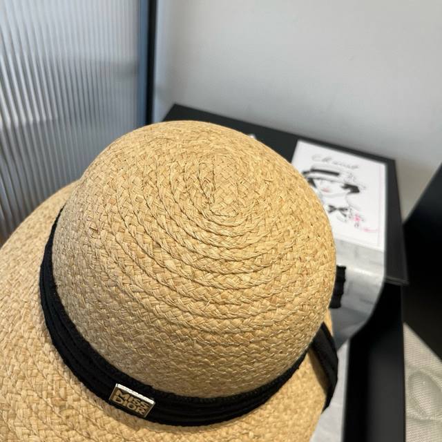 dior Winter Olympics 2025 Summer Hat Straw Hat Small Fresh Head Circumference