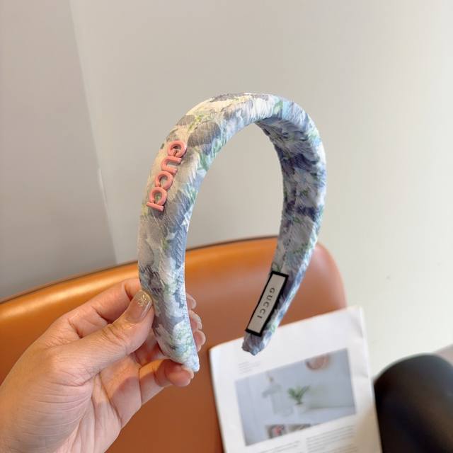 With Packaging Gucci Gucci New Style Emerald Flower Fabric Headband Goddess Must