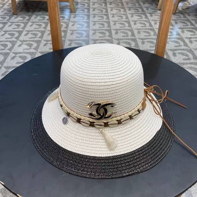chanel Chanel National Style Straw Hat New Style Straw Hat Celebrity Style Ve